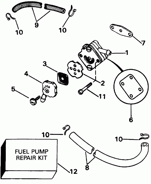  Evinrude E6SLENM 1992  - el  - el Pump