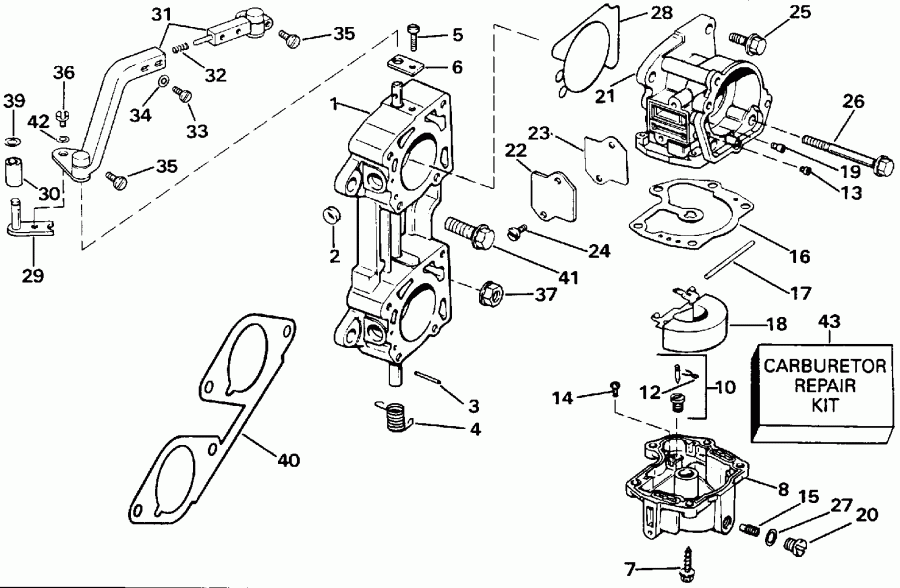   Evinrude E8RENM 1992  - dsection