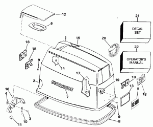   () -evinrude (Engine Cover -evinrude)