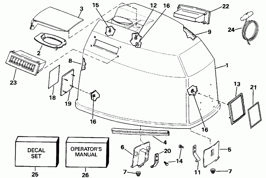 ��������� EVINRUDE TE90TLEND 1992  - Johnson / Johnson