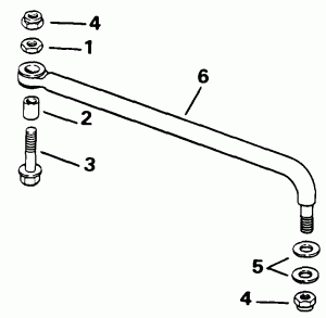    Kit (w / o   ) (Steering Link Kit (w/o Power Trim & Tilt))