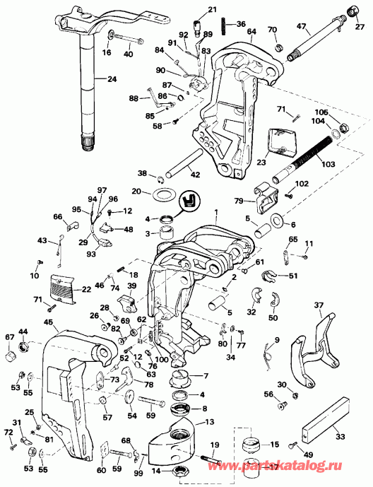��������� ����� Evinrude VE200SLENS 1992  - dsection - dsection