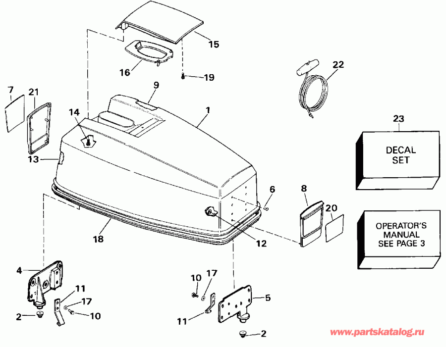 ��������� �������� ����� EVINRUDE VE40TELENM 1992  - Johnson 50