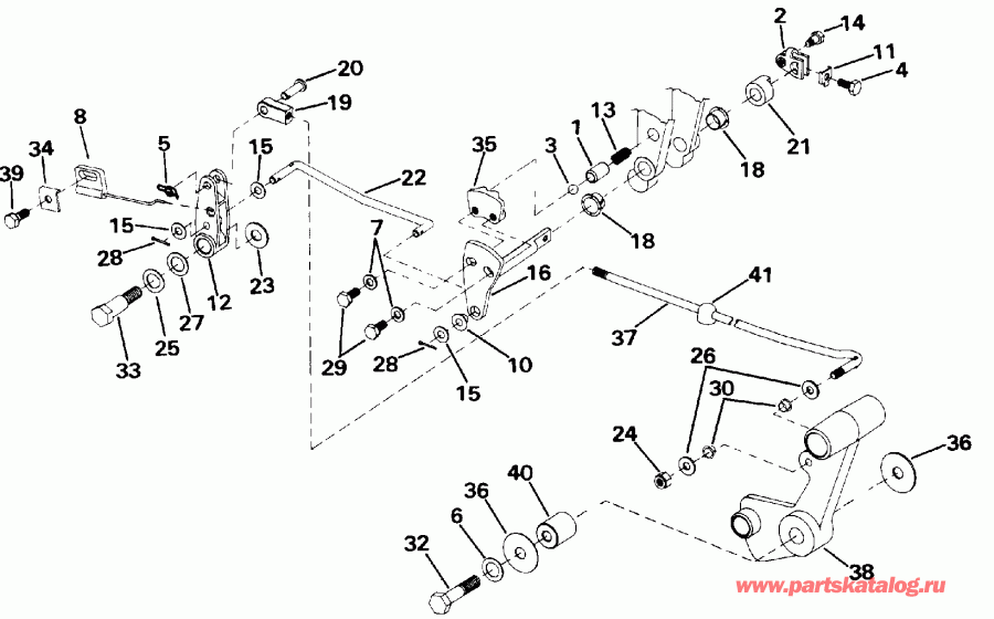   EVINRUDE VE40TLENJ 1992  - ift & Throttle Linkage (continued) - ift &  age (continued)