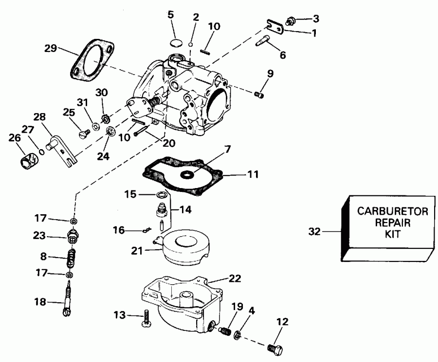 �������� ����� ������� VE48ESLENB 1992  - rburetor Early Production / rburetor Early P����uction