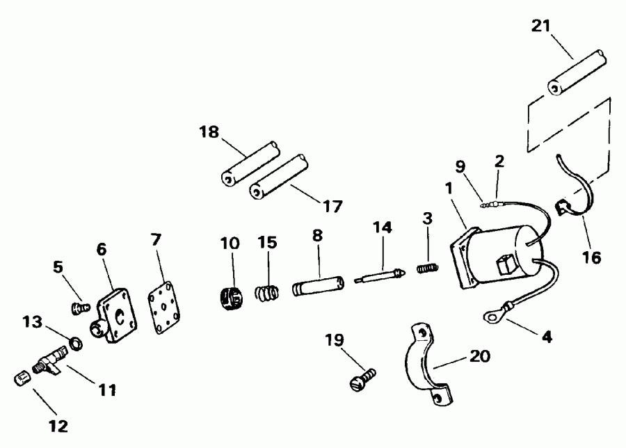  EVINRUDE VE48ESLENB 1992  - imer System - imer System