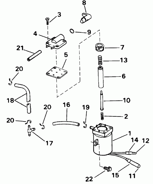  EVINRUDE E10RETM 1993  - ectric Primer System / ectric Primer System