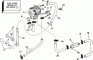   - 90 / 100 / 115 Models (Fuel Pump - 90/100/115 Models)