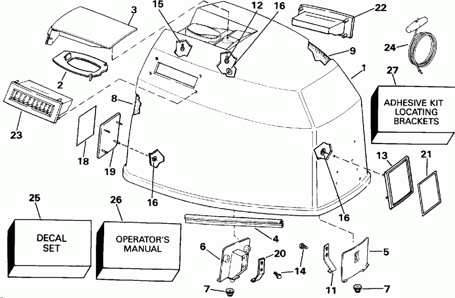 ����� Evinrude E115TXATS 1993  - Johnson / Johnson