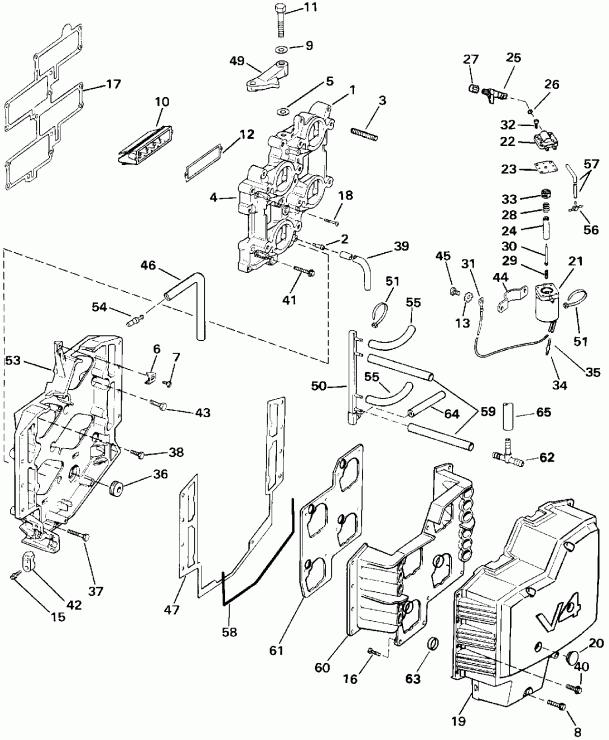 ��������� ��������� Evinrude E120TXATS 1993  - 