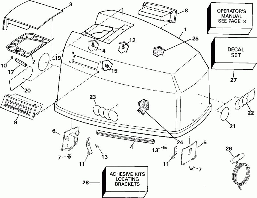 ��������� ����� Evinrude E140TLATC 1993  - 125 Esx