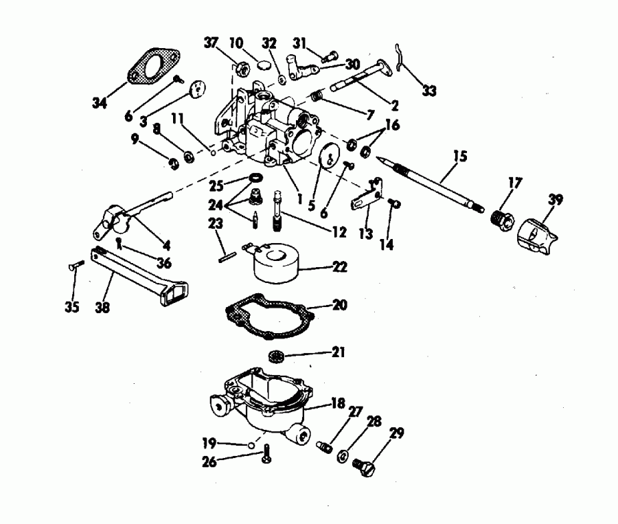 �������� ��������� ����� ������� E140TXETC 1993  - Johnson 120-140 Models