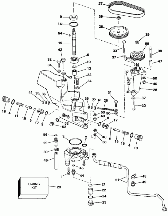 ����� EVINRUDE E200TZATS 1993  - wer Steering Pump / wer ������� ������� �����
