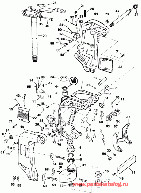   Evinrude VE175EXETR 1993  - dsection