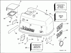   () - Johnson 120-140 Models (Engine Cover - Johnson 120-140 Models)