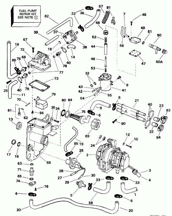  Evinrude E150GLERV 1994  - el  & Components / el Bracket & Components