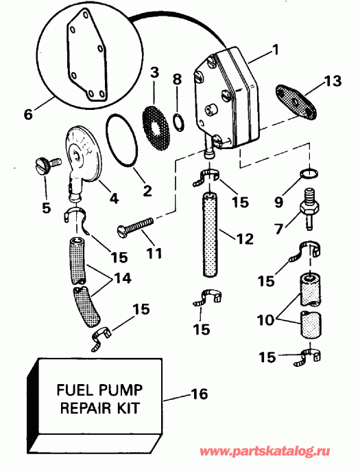   Evinrude E20EEOR 1995  - el  - el Pump