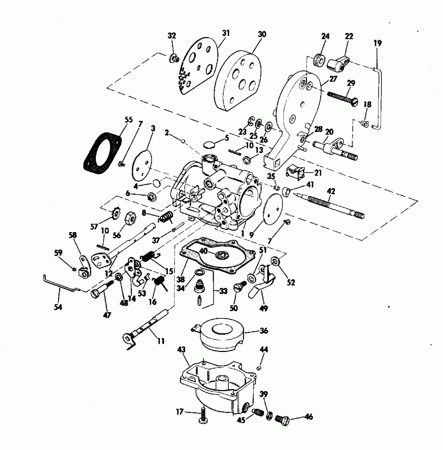   Evinrude 18304A 1973  - rburetor