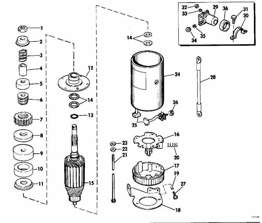    40404S 1974  - ectric Starter And Solenoid - ectric   Solenoid
