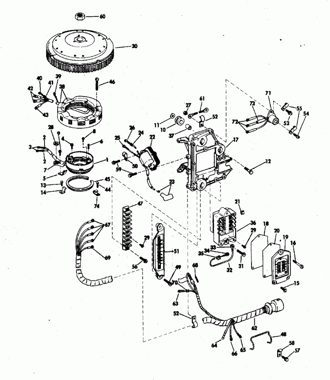   Evinrude 55673E 1976  - nition System