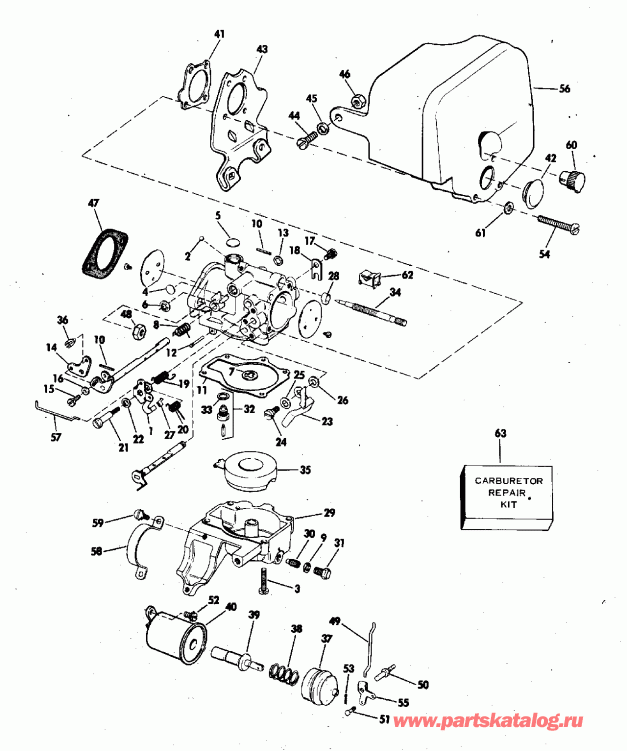    Evinrude 25803C 1978  - rburetor - rburetor