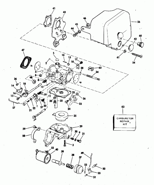  EVINRUDE 25853C 1978  - rburetor / rburetor