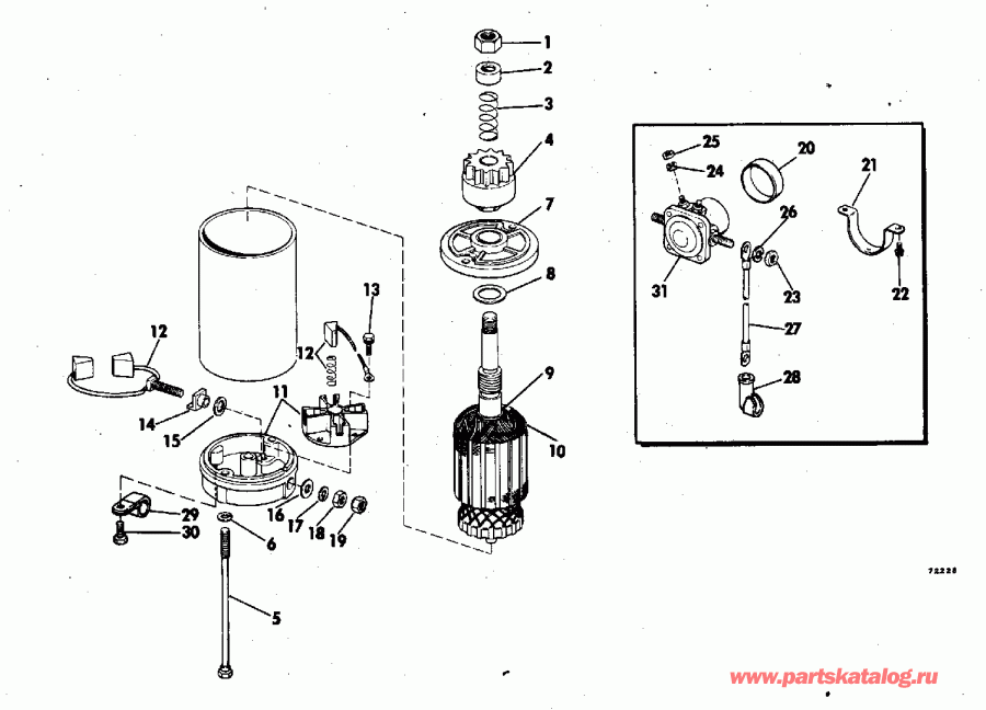   25853C 1978  - ectric Starter & Solenoid / ectric  & Solenoid