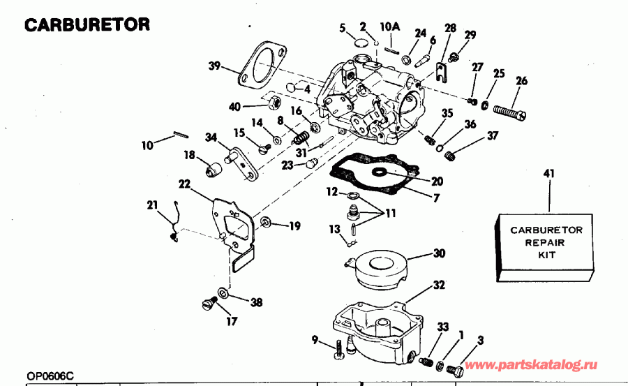  EVINRUDE E75TRLCIH 1981  - rburetor 15 Inch Transom / rburetor 15 Inch Transom