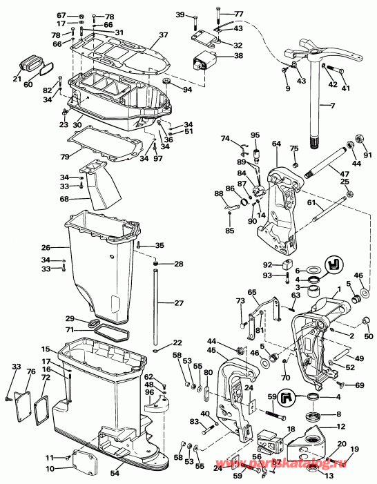   Evinrude E275TXCOS 1985  - dsection - dsection