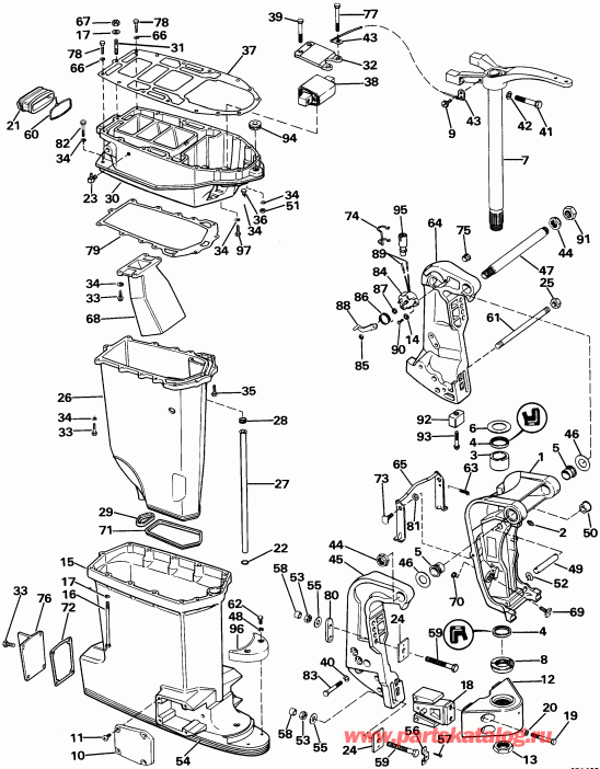   Evinrude E300TLCOS 1985  - dsection - dsection
