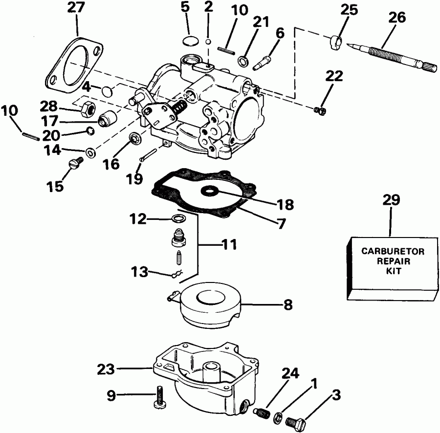   E75ECOS 1985  - rburetor / rburetor