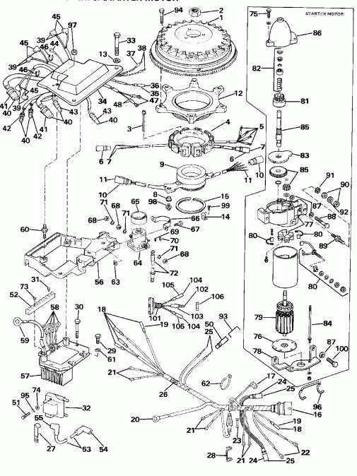   E200STLCEB 1989  - nition System &   - nition System & Starter Motor