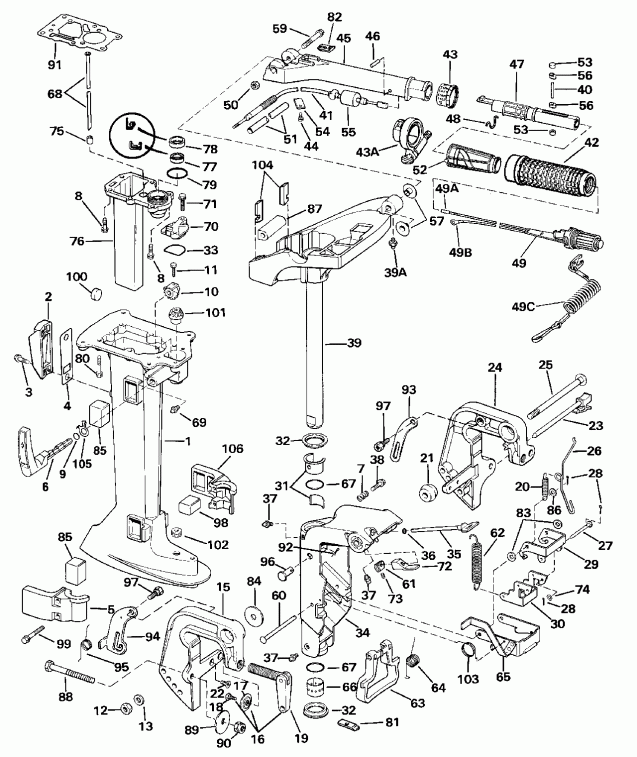   EVINRUDE E6RCEC 1989  - dsection