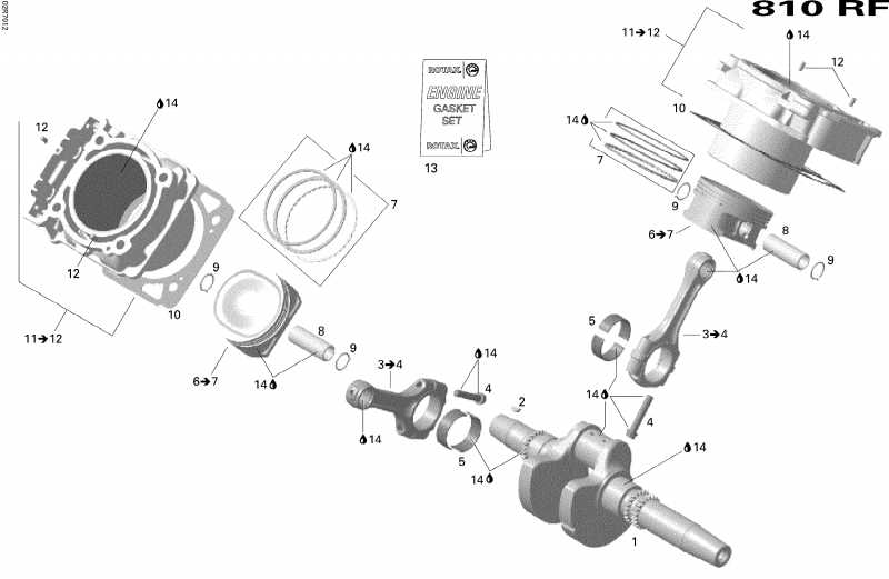 �������� Skidoo - Crankshaft, Piston And Cylinder