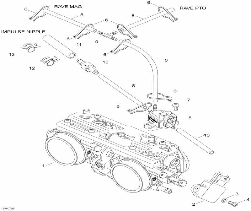 BRP SkiDoo Expedition TUV 600 H.O. SDI, 2007 - Throttle Body