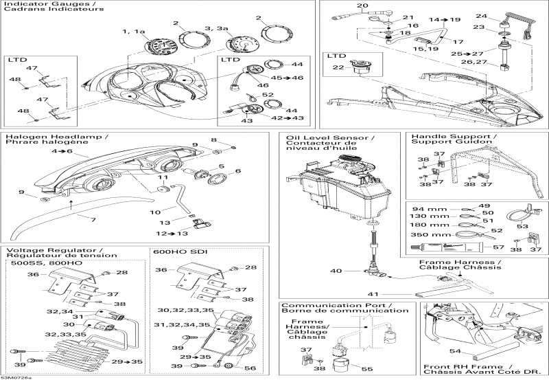  ski-doo GTX LTD 800 HO PTEK, 2007  - Electrical Accessories 1, 800 Ho Ptek