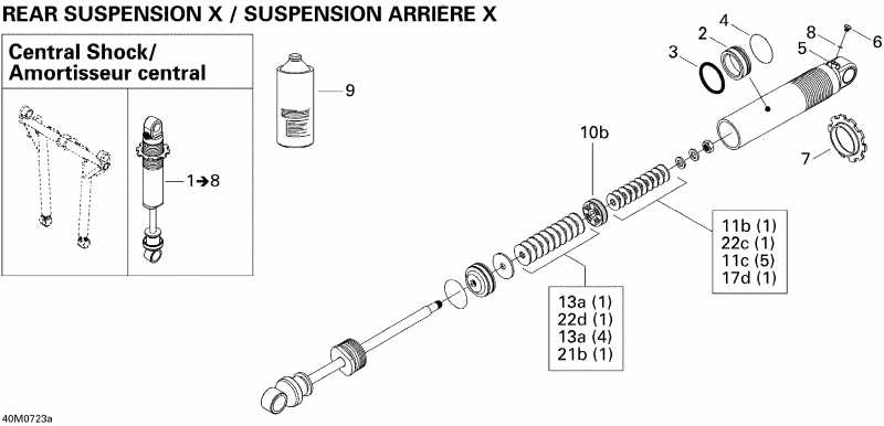  Skidoo - Take Apart Shock, Rear X