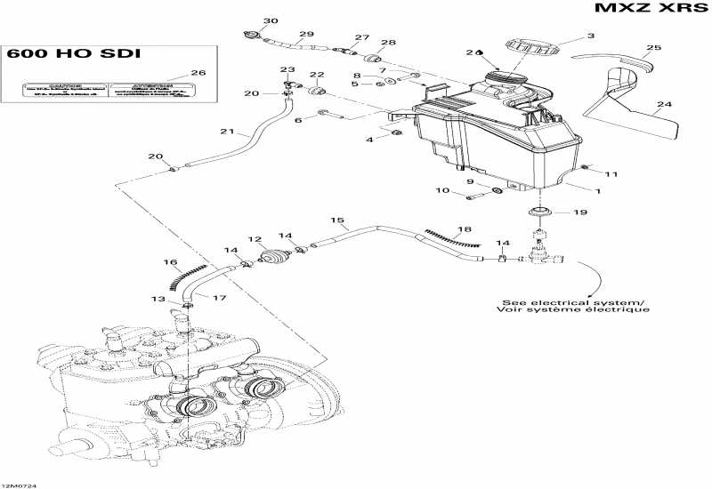 ski-doo  MX Z XRS 800 HO PTEK, 2007 - Oil System 800