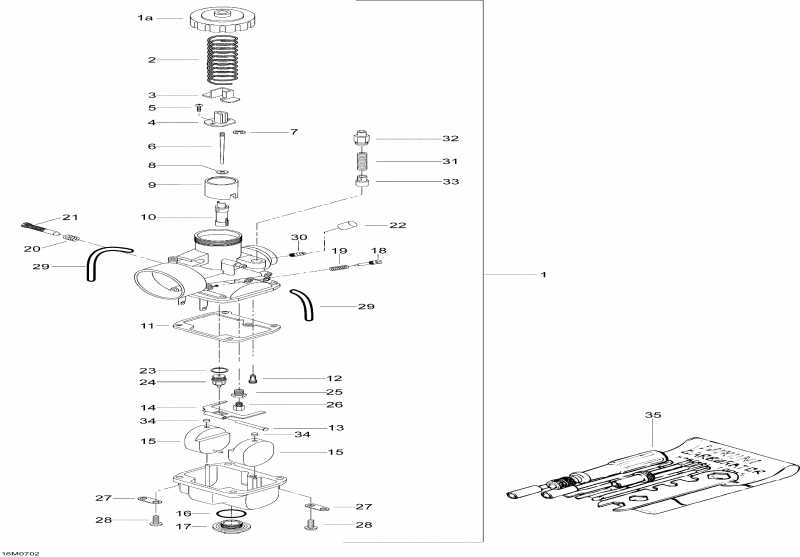 snowmobile  Skandic SWT 550F, 2007 - Carburetor 550