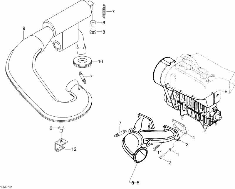   Skandic WT 600, 2007  - Exhaust System 600