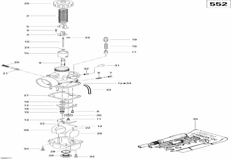 BRP  Summit 550F, 2007 - Carburetor