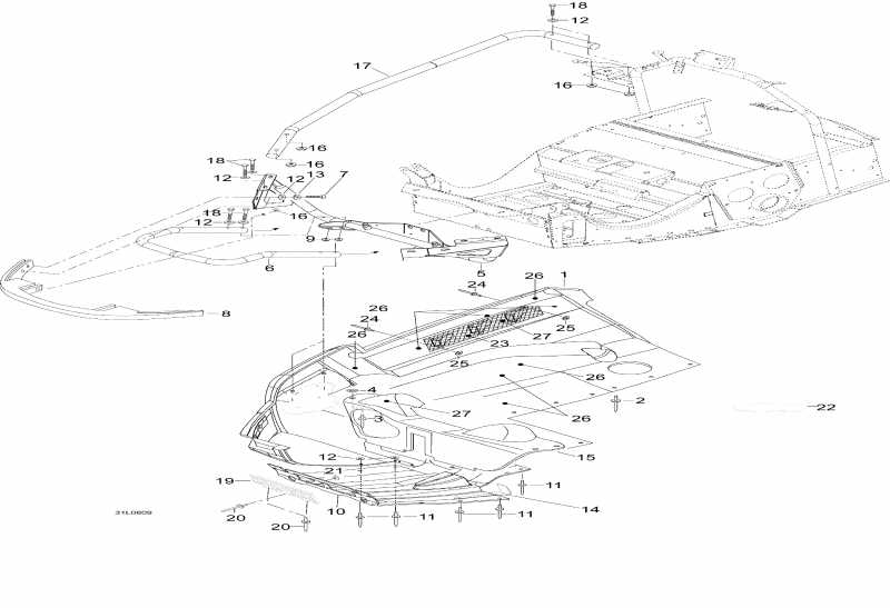 Skidoo  Expedition TUV V800, 2008 - Bottom Pan