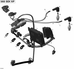 10-     Electronic Module (10- Engine Harness And Electronic Module)