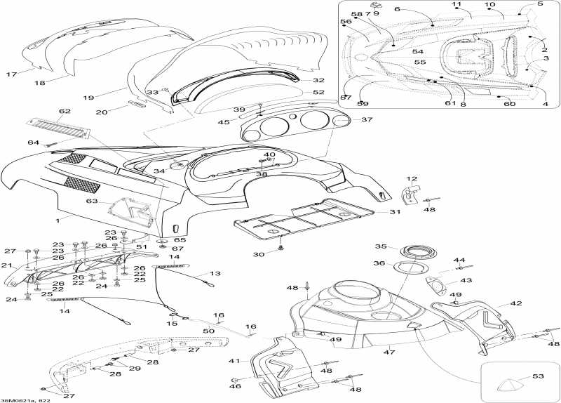  BRP SkiDoo - Hood 550f