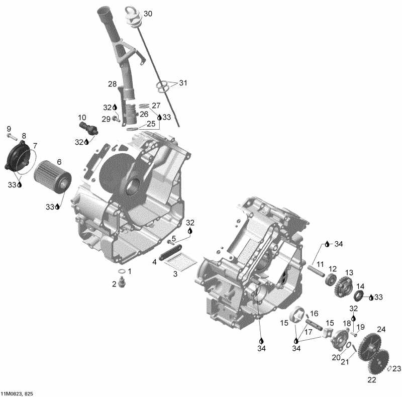 BRP SkiDoo  Skandic SWT V-800, 2008 - Oil Pump