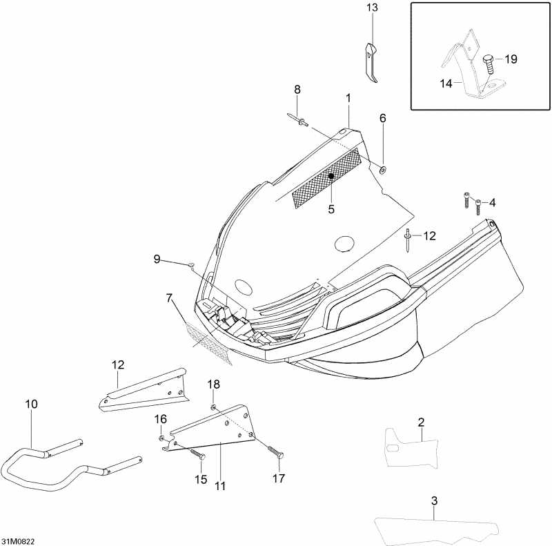 Skidoo Skandic WT 550F, 2008  - Bottom Pan Wt 550f