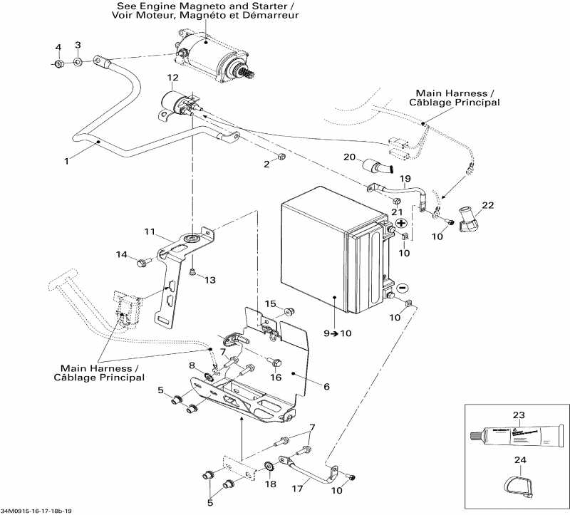 snowmobile   GTX LE 1200 4-TEC, 2009 - Battery   1200