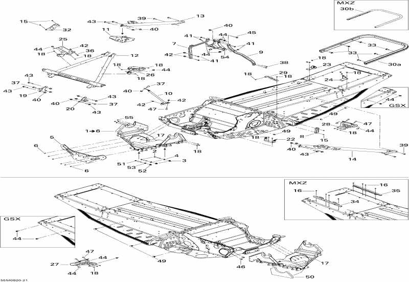 BRP SkiDoo - Frame And Components