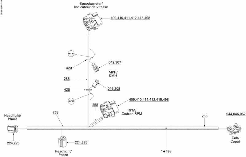  Skandic Tundra LT V800 4-TEC, 2009 - Electrical Harness, Hood