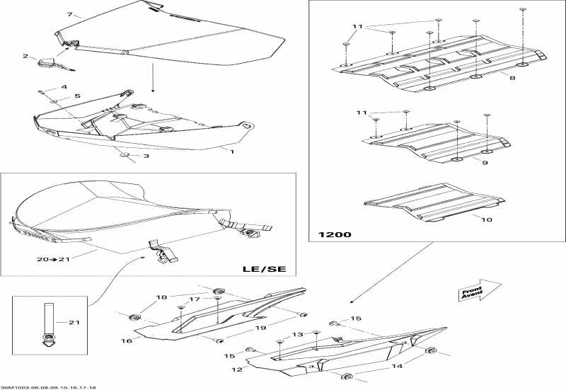  Skidoo MX Z SPORT 600, 2010  - Luggage Rack